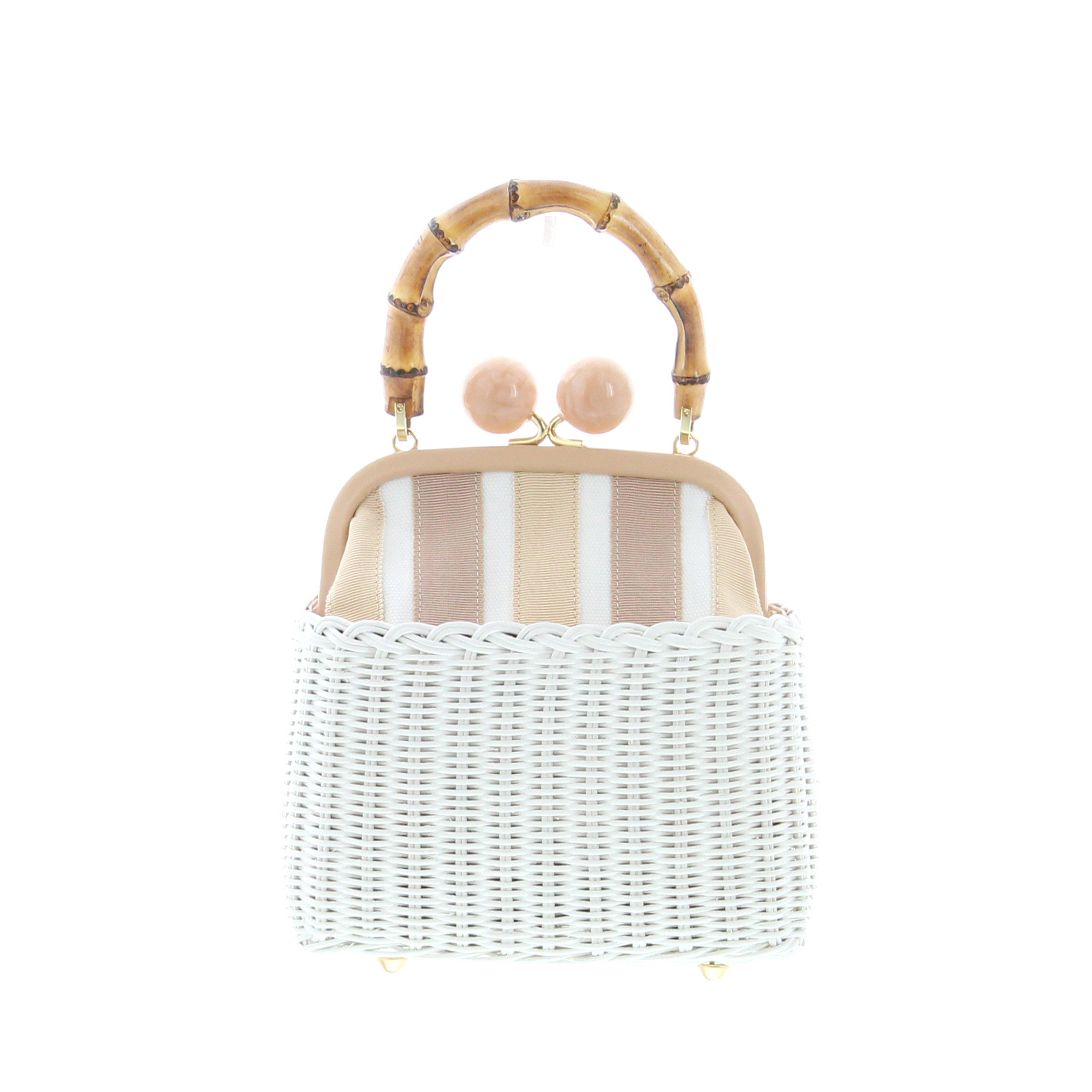 Carla Saint Barth - Vimini Wallet Bag - White / Carne - Image 1