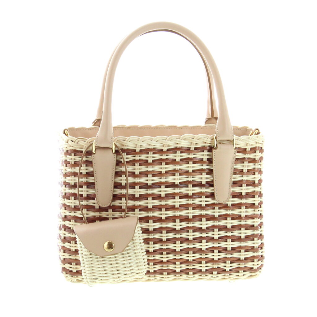 Carla Saint Barth - Vimini Shopping Bicolor - Natural / Teck