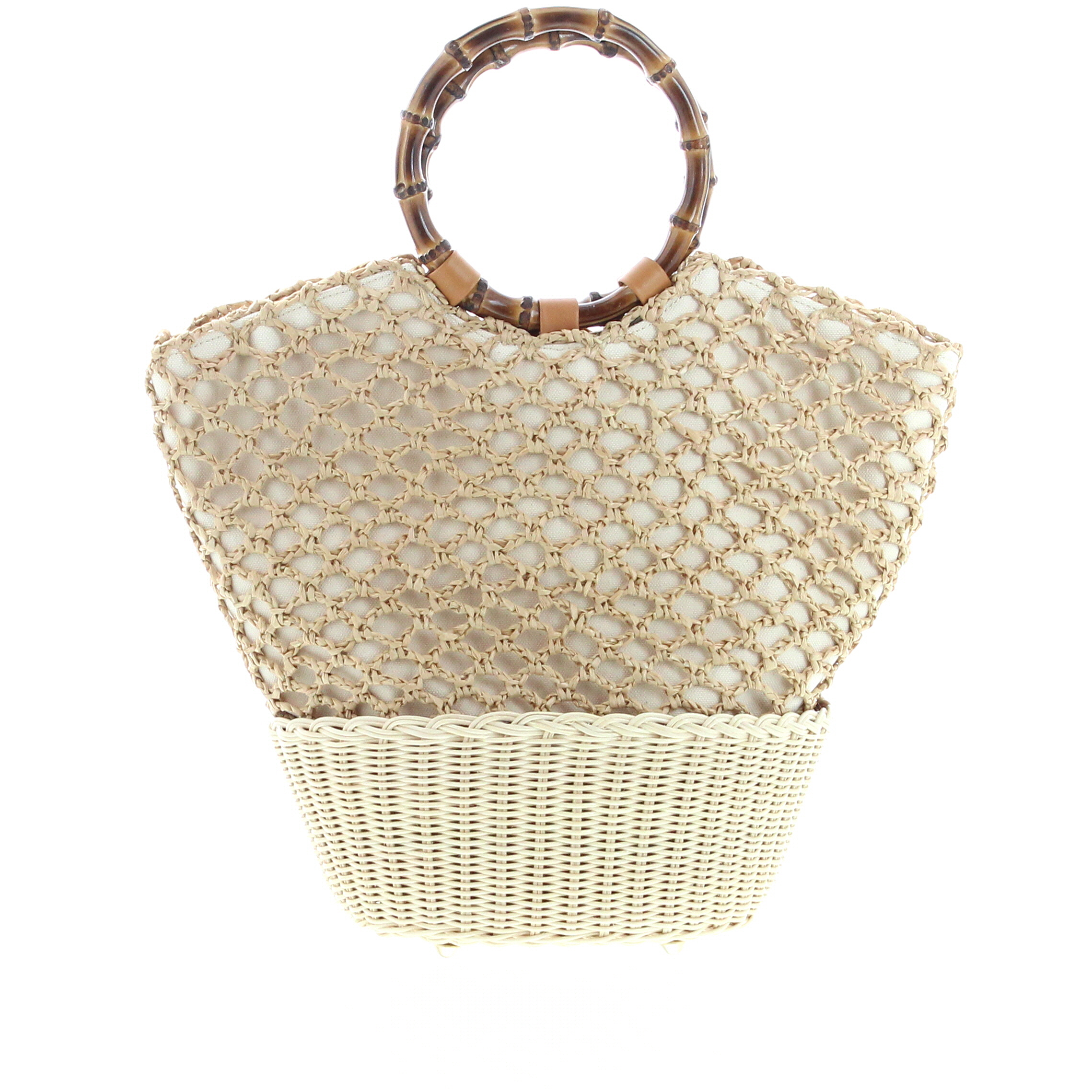 Carla Saint Barth - Vimini Crochet Tote - Natural - Image 1