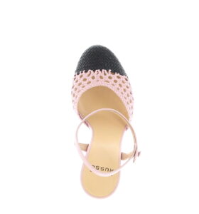 Francesco Russo - Mary Jane Pump - Pink / Black - Image 5