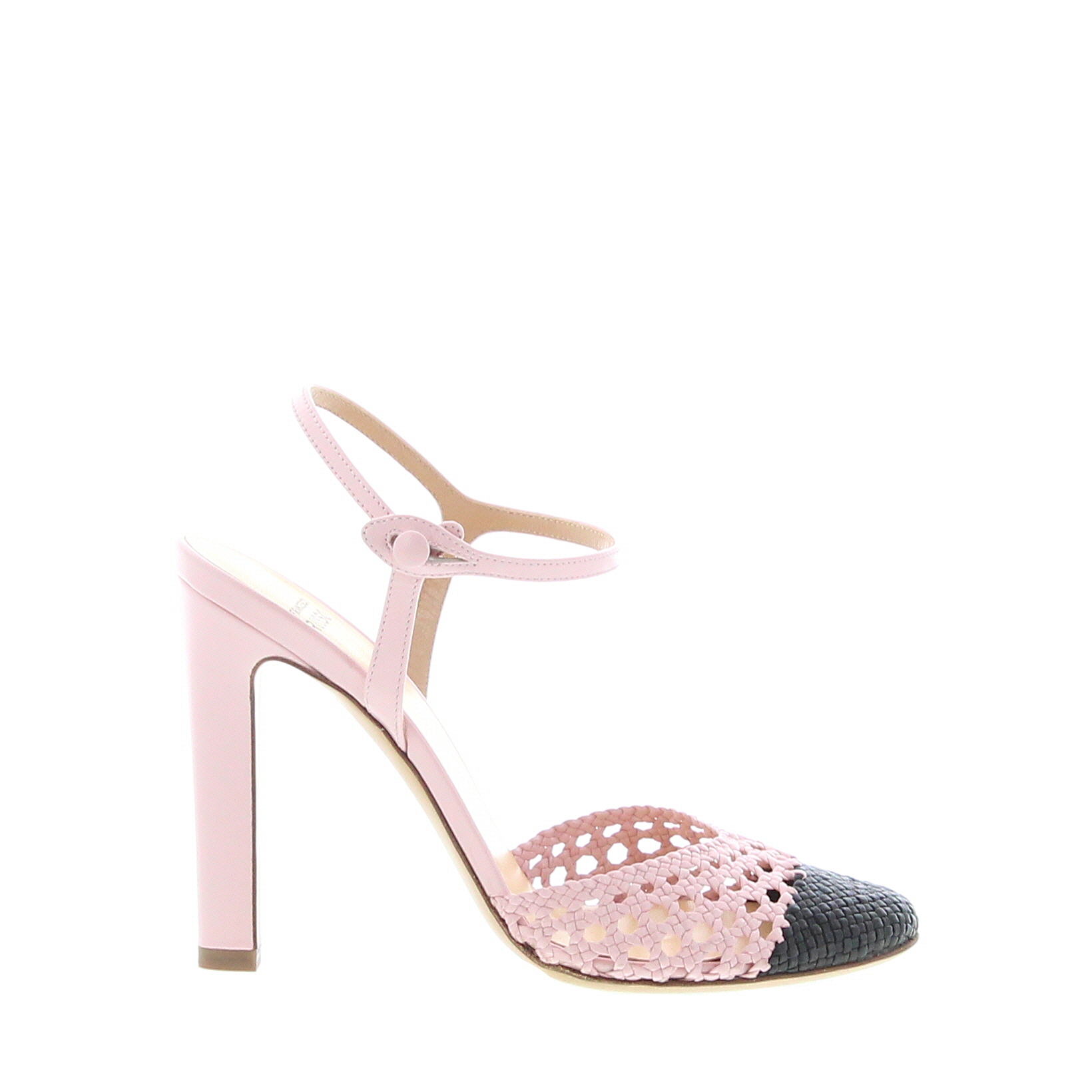 Francesco Russo - Mary Jane Pump - Pink / Black - Image 2