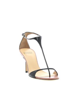 Francesco Russo - Extra Thin T-Strap Sandal 75 - Black - Image 3