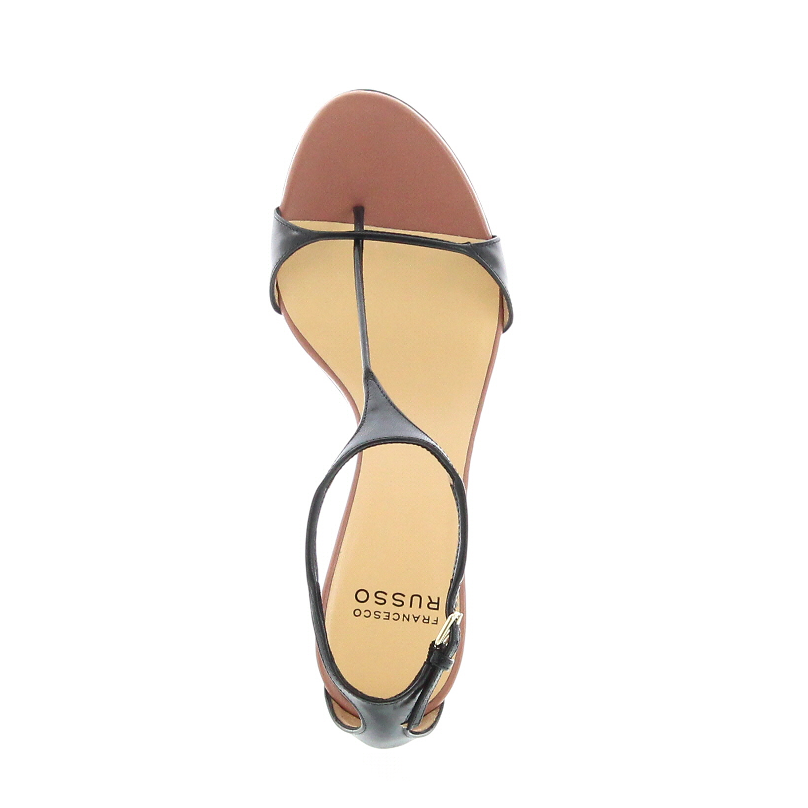 Francesco Russo - Extra Thin T-Strap Sandal 75 - Black - Image 5
