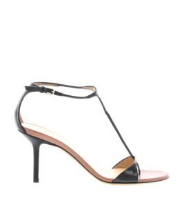 Francesco Russo - Extra Thin T-Strap Sandal 75 - Black - Image 2