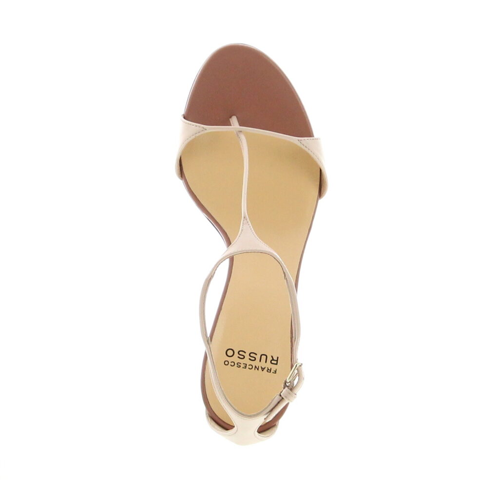 Francesco Russo - Extra Thin T-Strap Sandal 75 - Nude