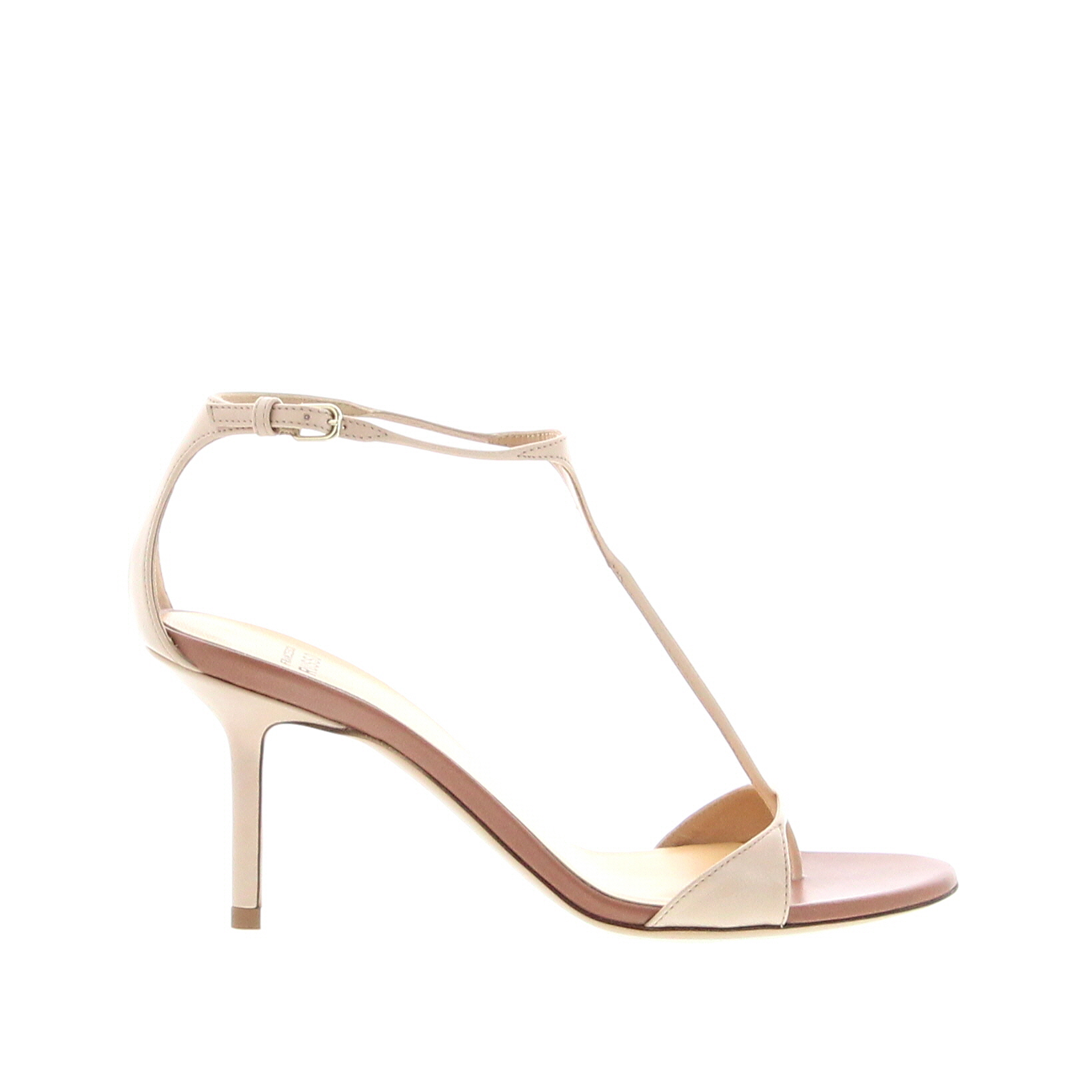 Francesco Russo - Extra Thin T-Strap Sandal 75 - Nude - Image 2