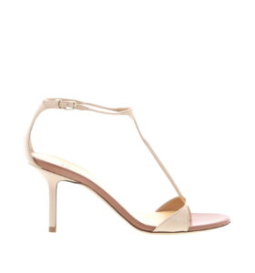 Francesco Russo - Extra Thin T-Strap Sandal 75 - Nude - Image 1