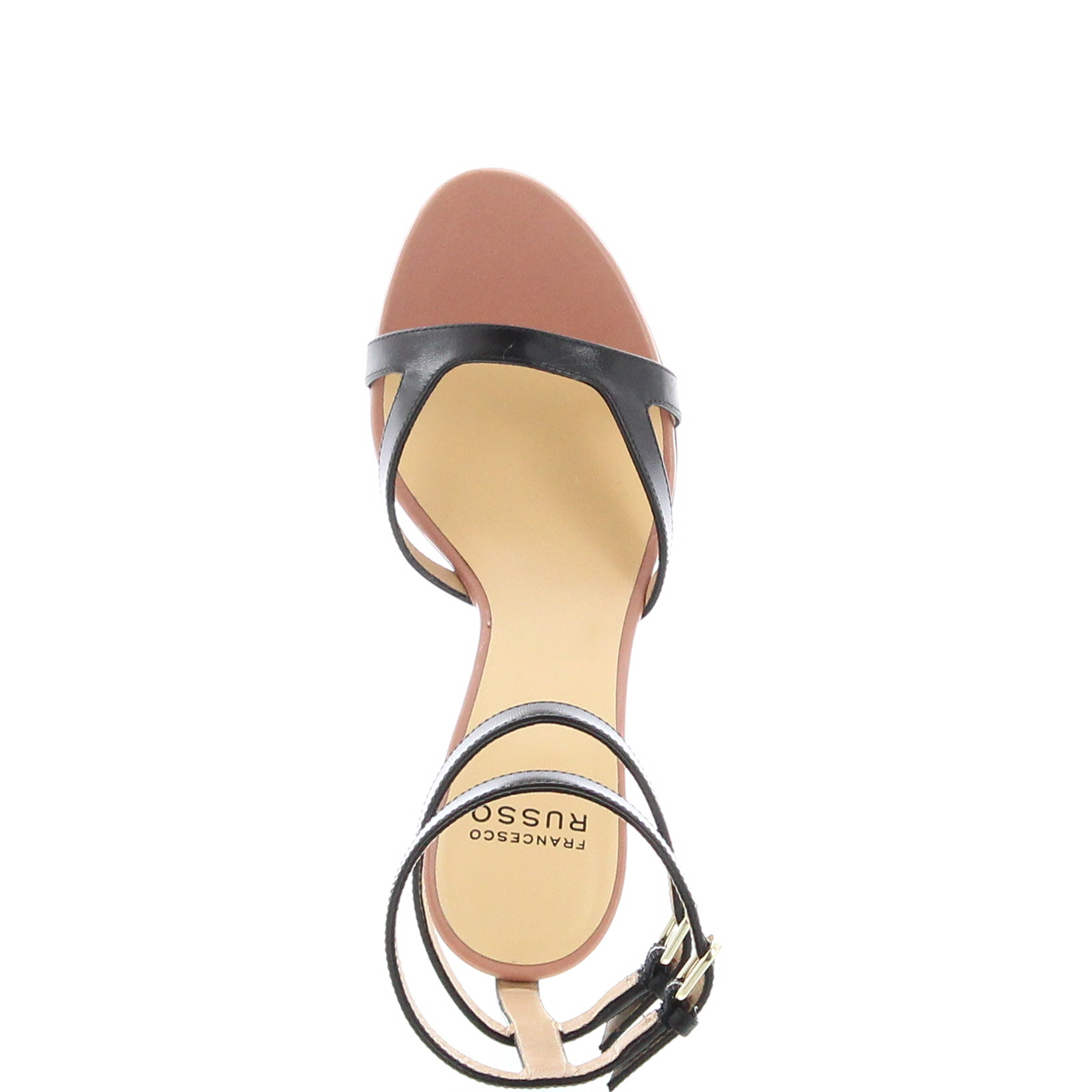 Francesco Russo - Two Ankle Strap Sandal - Black - Image 5