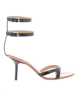 Francesco Russo - Two Ankle Strap Sandal - Black - Image 1