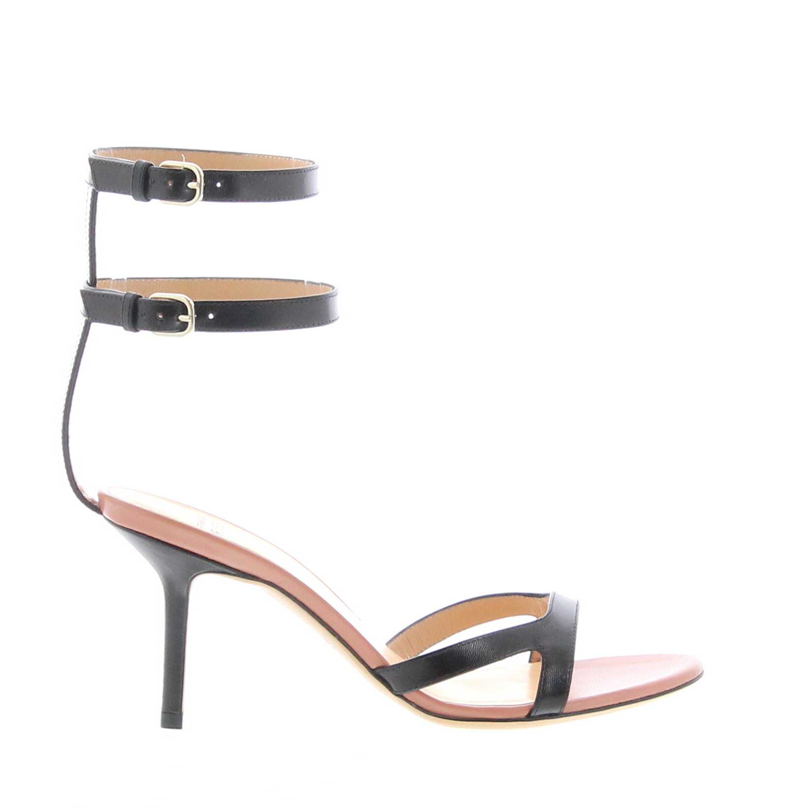 Francesco Russo - Two Ankle Strap Sandal - Black - Image 1