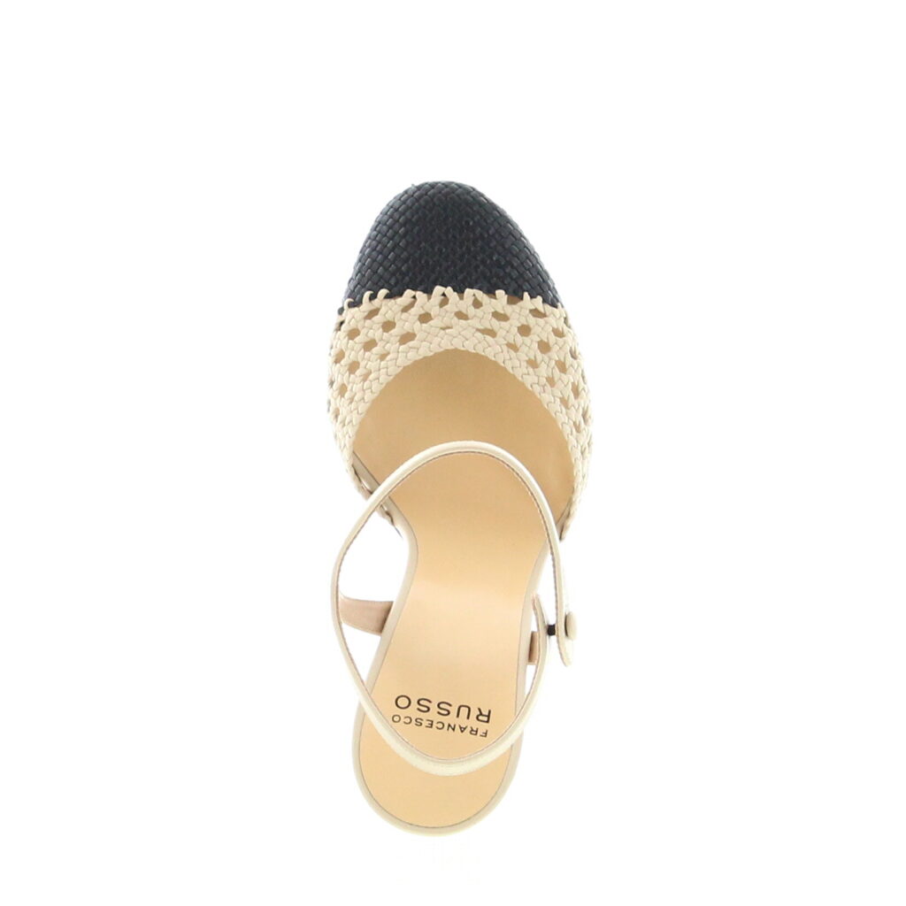 Francesco Russo - Mary Jane Pump - Dust / Black