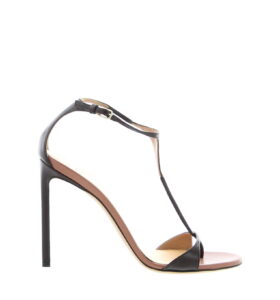 Francesco Russo - Extra Thin T-Strap Sandal 105 - Bordeaux - Image 1