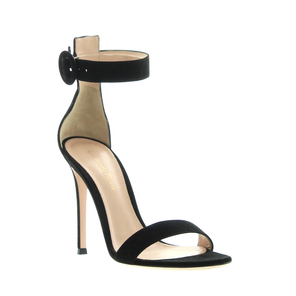 Gianvito Rossi - Portofino Sandal 105 - Black Suede