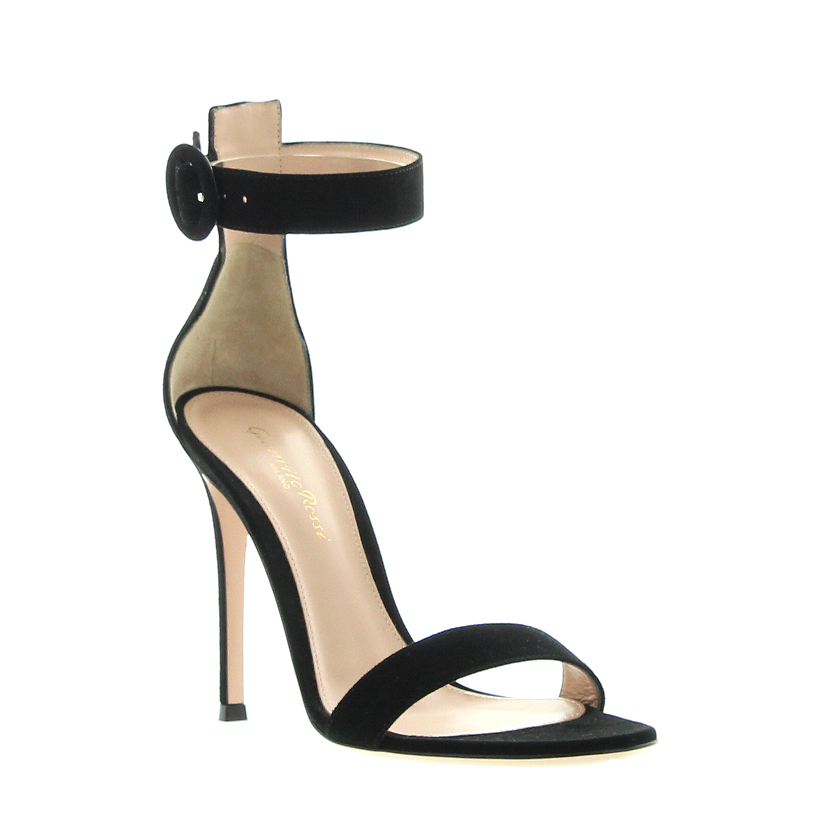 Gianvito Rossi - Portofino Sandal 105 - Black Suede - Image 3