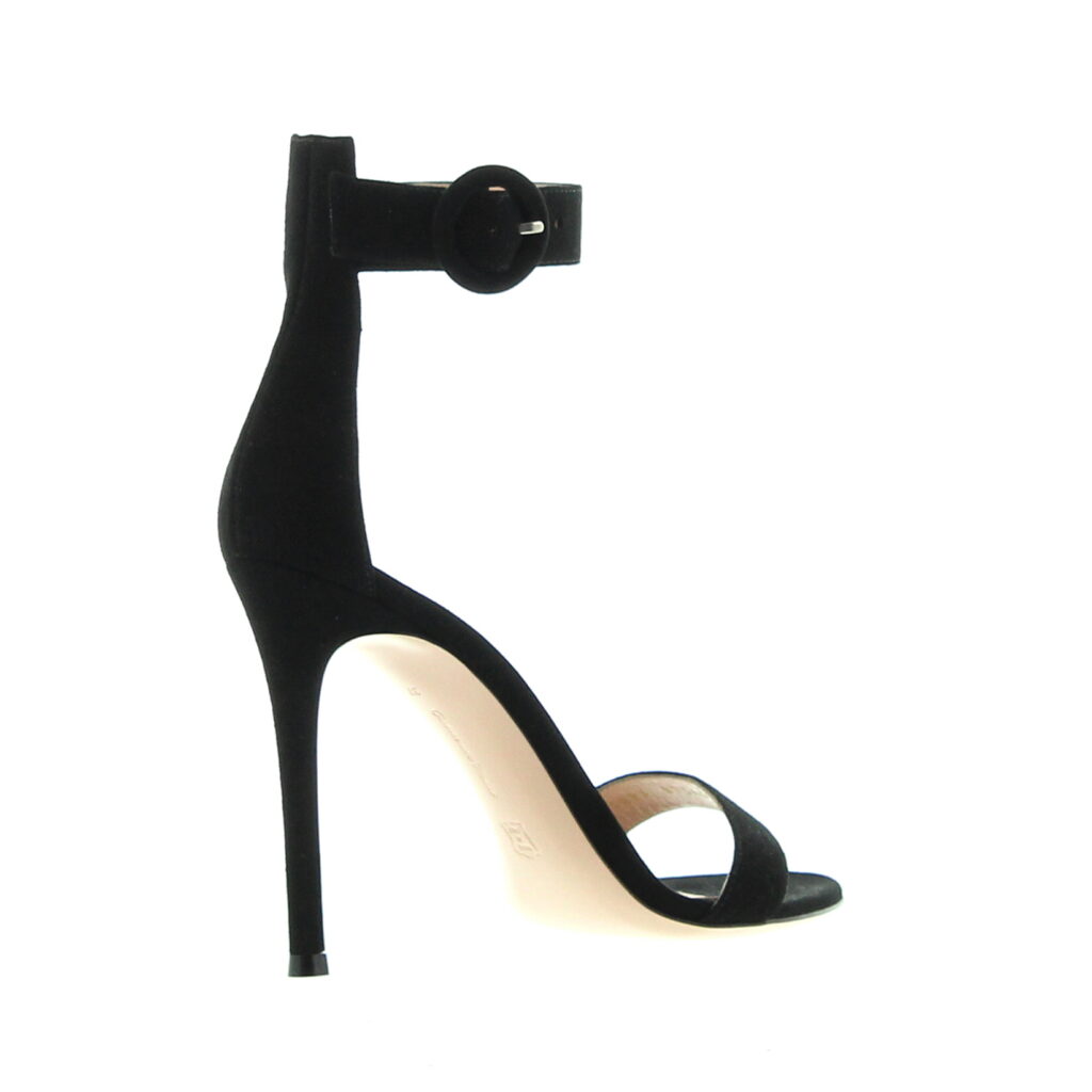 Gianvito Rossi - Portofino Sandal 105 - Black Suede