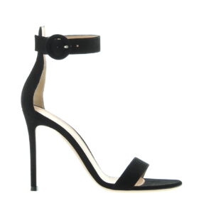 Gianvito Rossi - Portofino Sandal 105 - Black Suede - Image 1