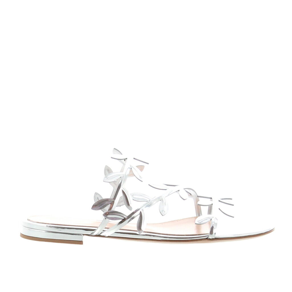 Gianvito Rossi - Flavia Sandal Flat - Silver