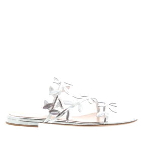 Gianvito Rossi - Flavia Sandal Flat - Silver - Image 1