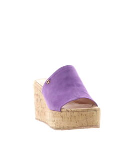 Gianvito Rossi - Cork Wedge Mule Freesia - Image 3