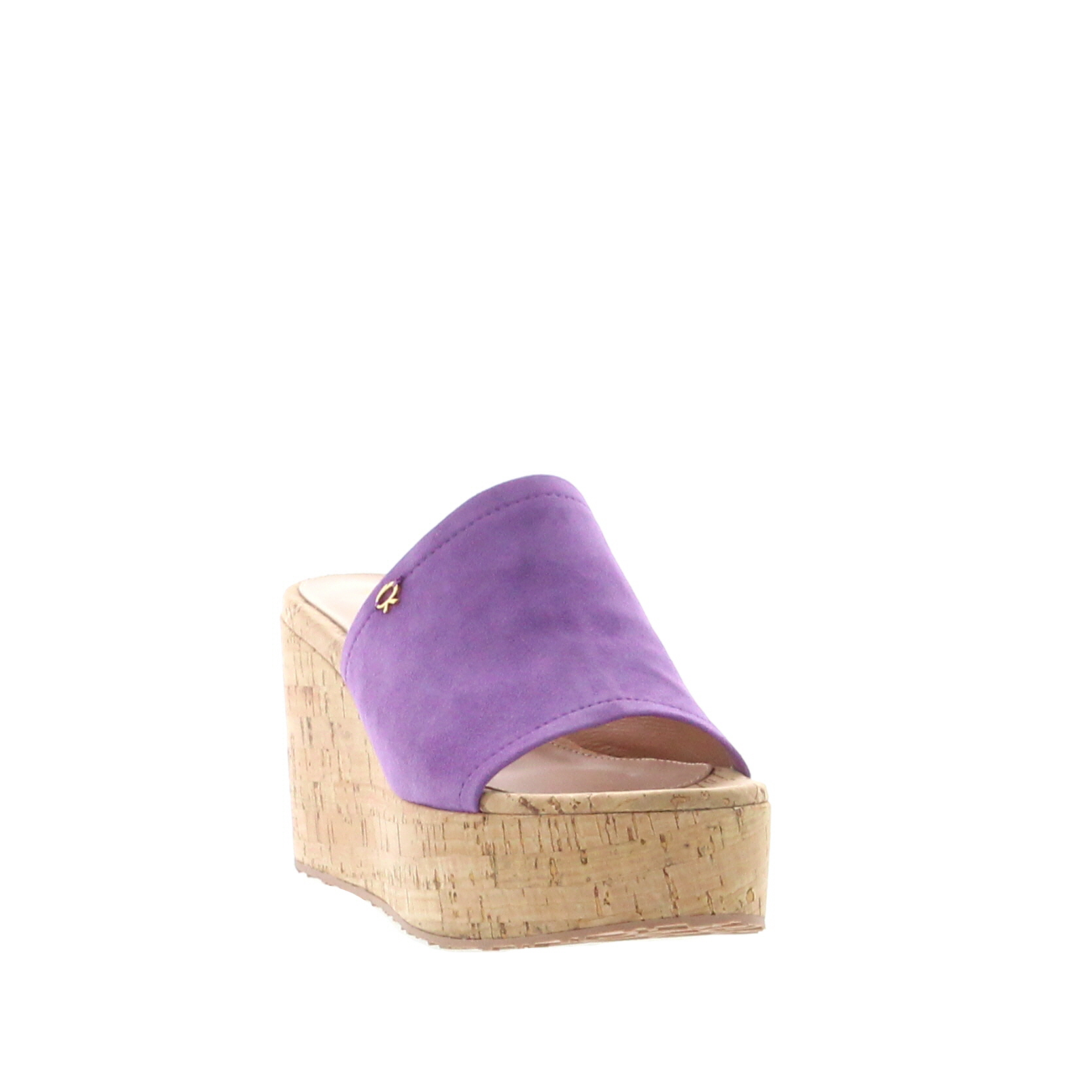 Gianvito Rossi - Cork Wedge Mule Freesia - Image 3