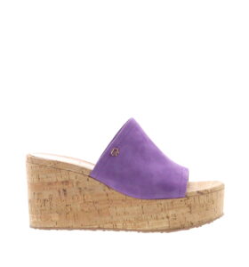 Gianvito Rossi - Cork Wedge Mule Freesia - Image 1