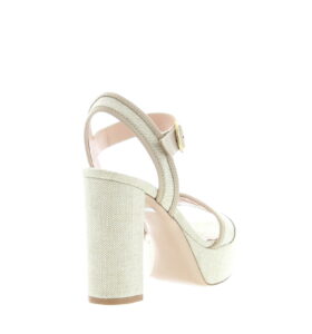 Gianvito Rossi - Milos Sandal - Canvas Sand - Image 4