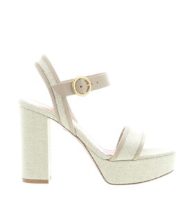 Gianvito Rossi - Milos Sandal - Canvas Sand - Image 1