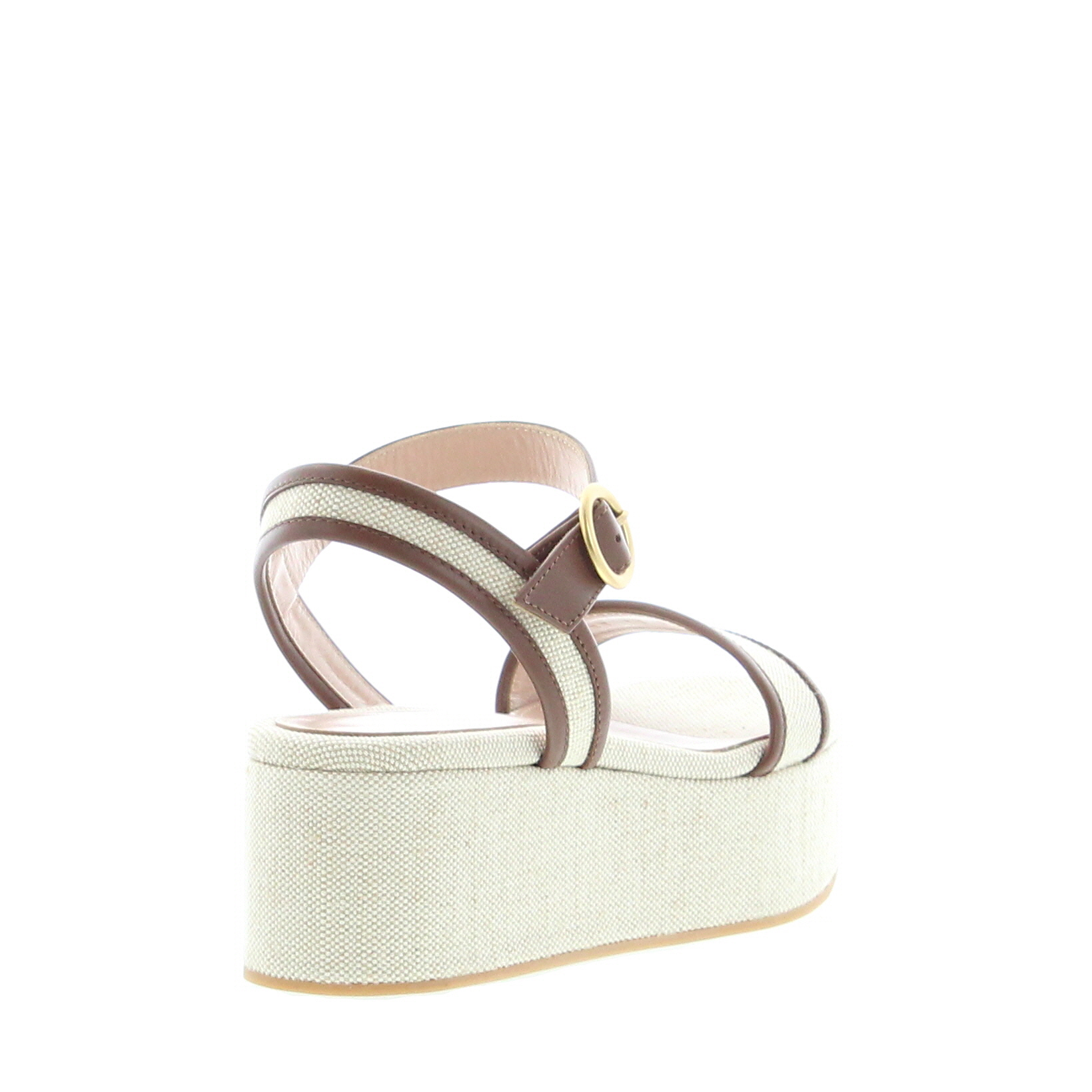 Gianvito Rossi - Rodi Sandal - Canvas Sand - Image 4