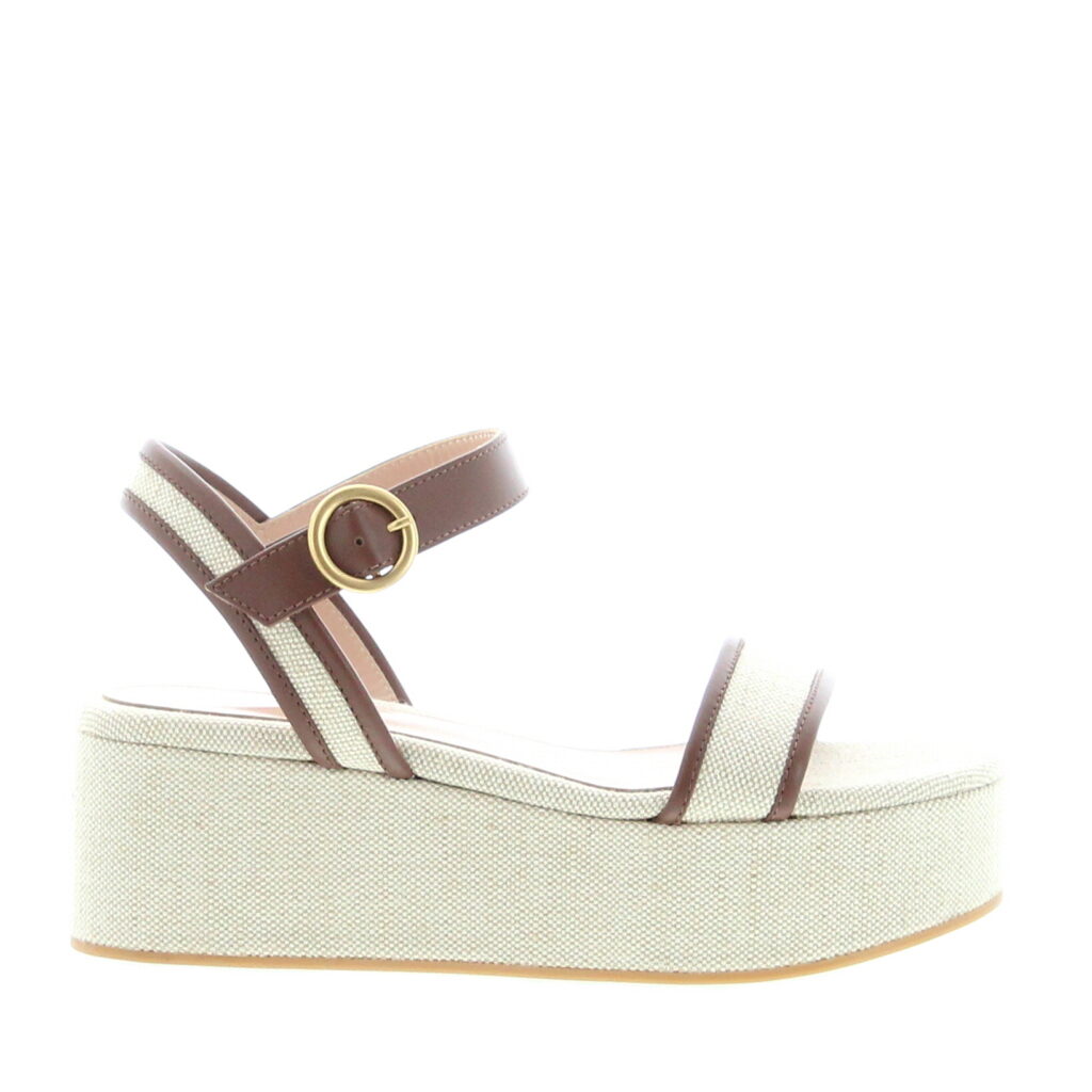 Gianvito Rossi - Rodi Sandal - Canvas Sand