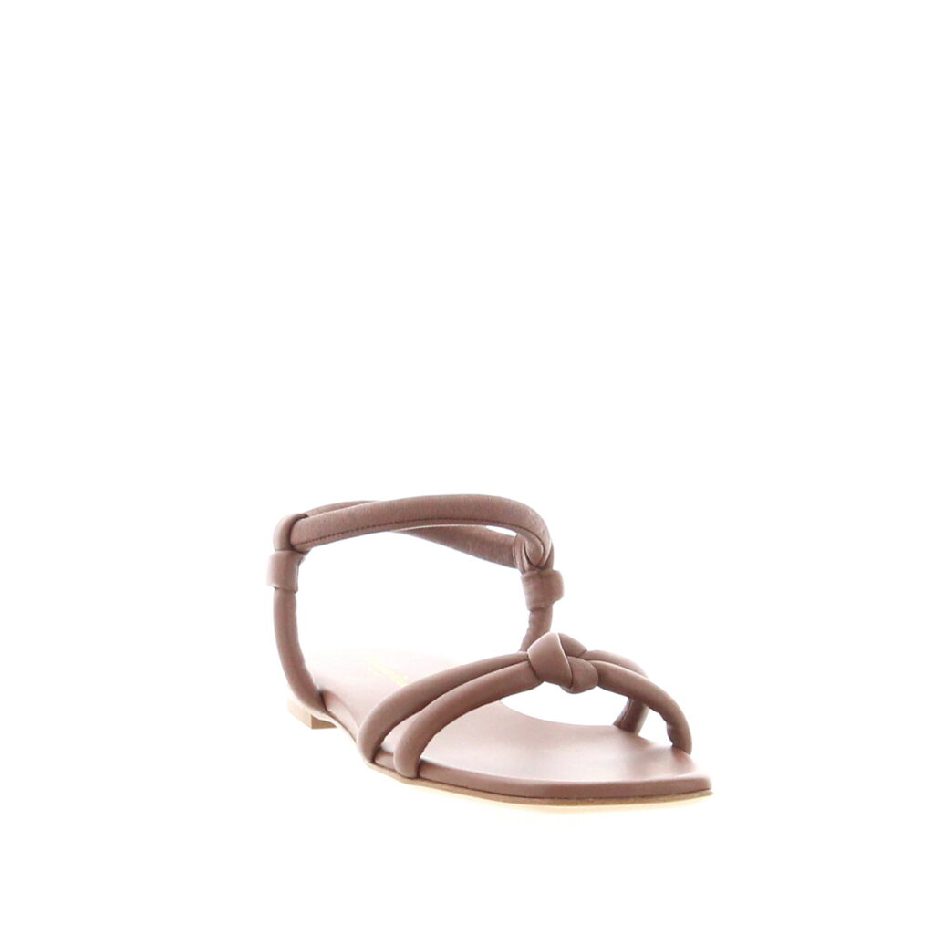 Gianvito Rossi - Juno Sandal Flat - Cuoio