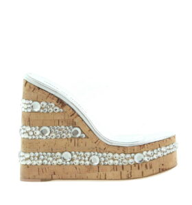 Haus Of Honey - Croco Crystal Mule - Clear - Image 1