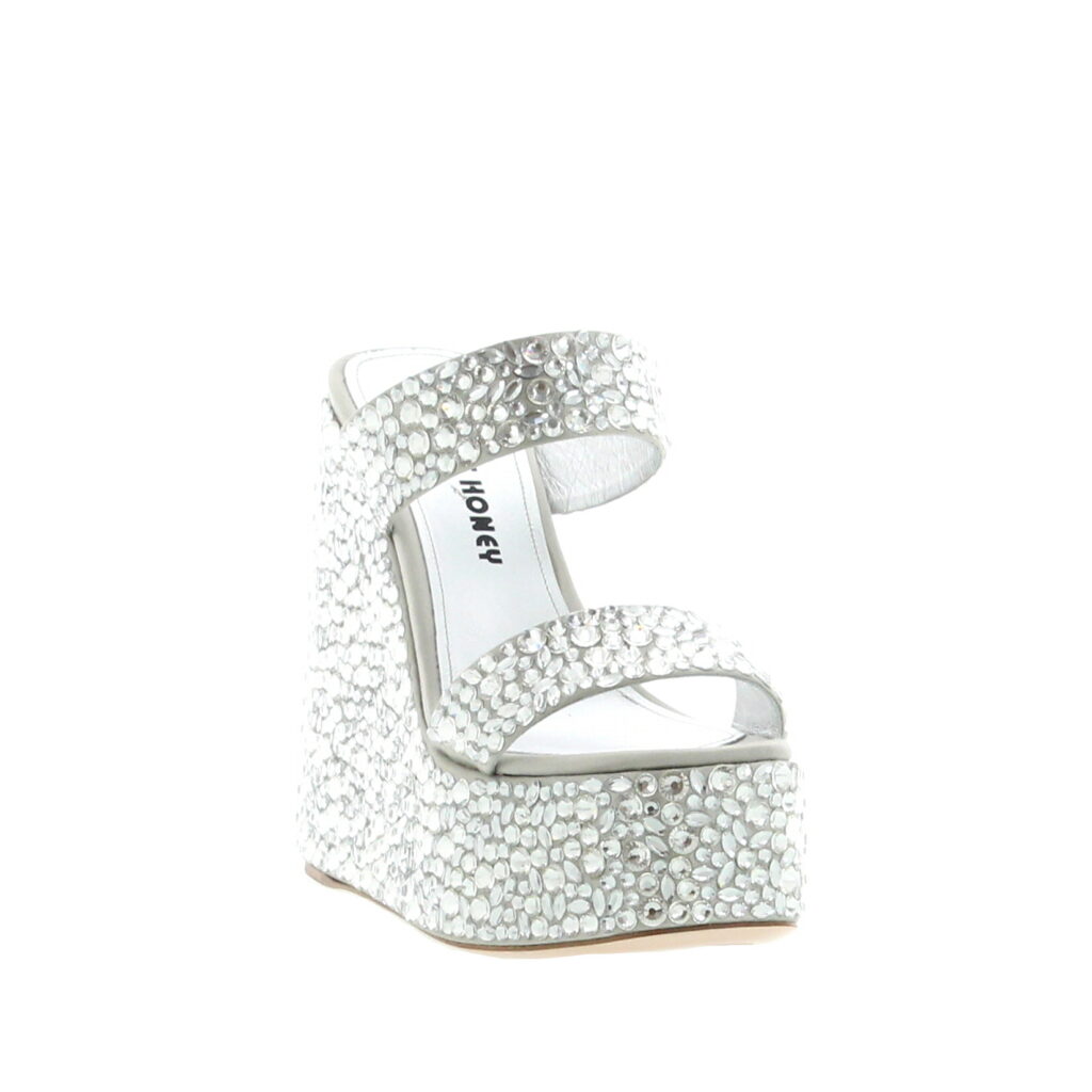 Haus Of Honey - Wedge Sandal - Crystal