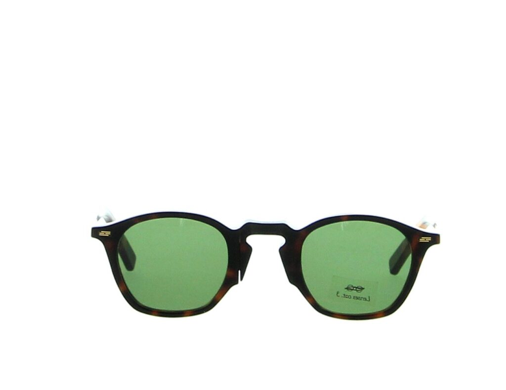 Movitra - Vezio Dark Havana with Green Lenses