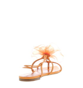Nensi Dojaka - Flower Sandal Flat - Orange - Image 4