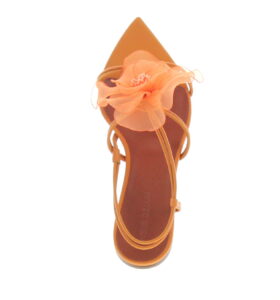 Nensi Dojaka - Flower Sandal Flat - Orange - Image 5