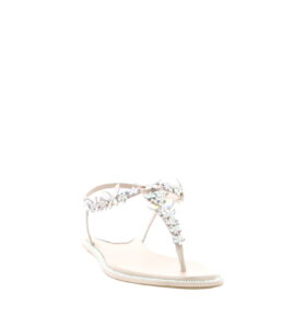 Rene Caovilla - Eden Flat Sandal - Beige - Image 3