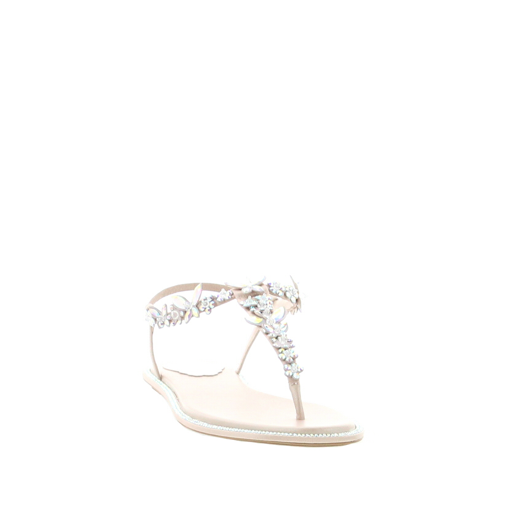 Rene Caovilla - Eden Flat Sandal - Beige - Image 3