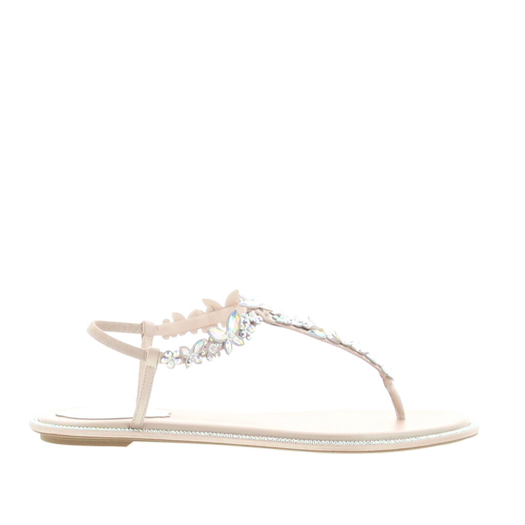 Rene Caovilla - Eden Flat Sandal - Beige
