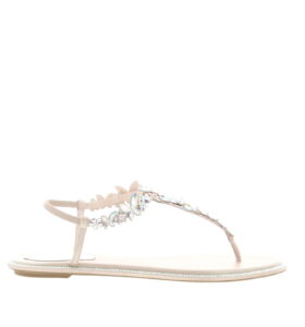Rene Caovilla - Eden Flat Sandal - Beige - Image 1