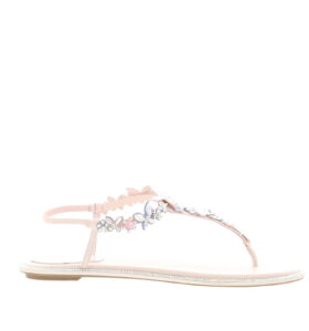 Rene Caovilla - Eden Flat Sandal - Light Pink - Image 2