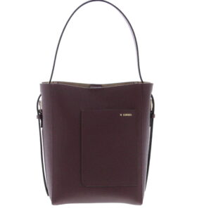 Valextra - Soft Bucket Mini Bag - Claret Red - Image 2