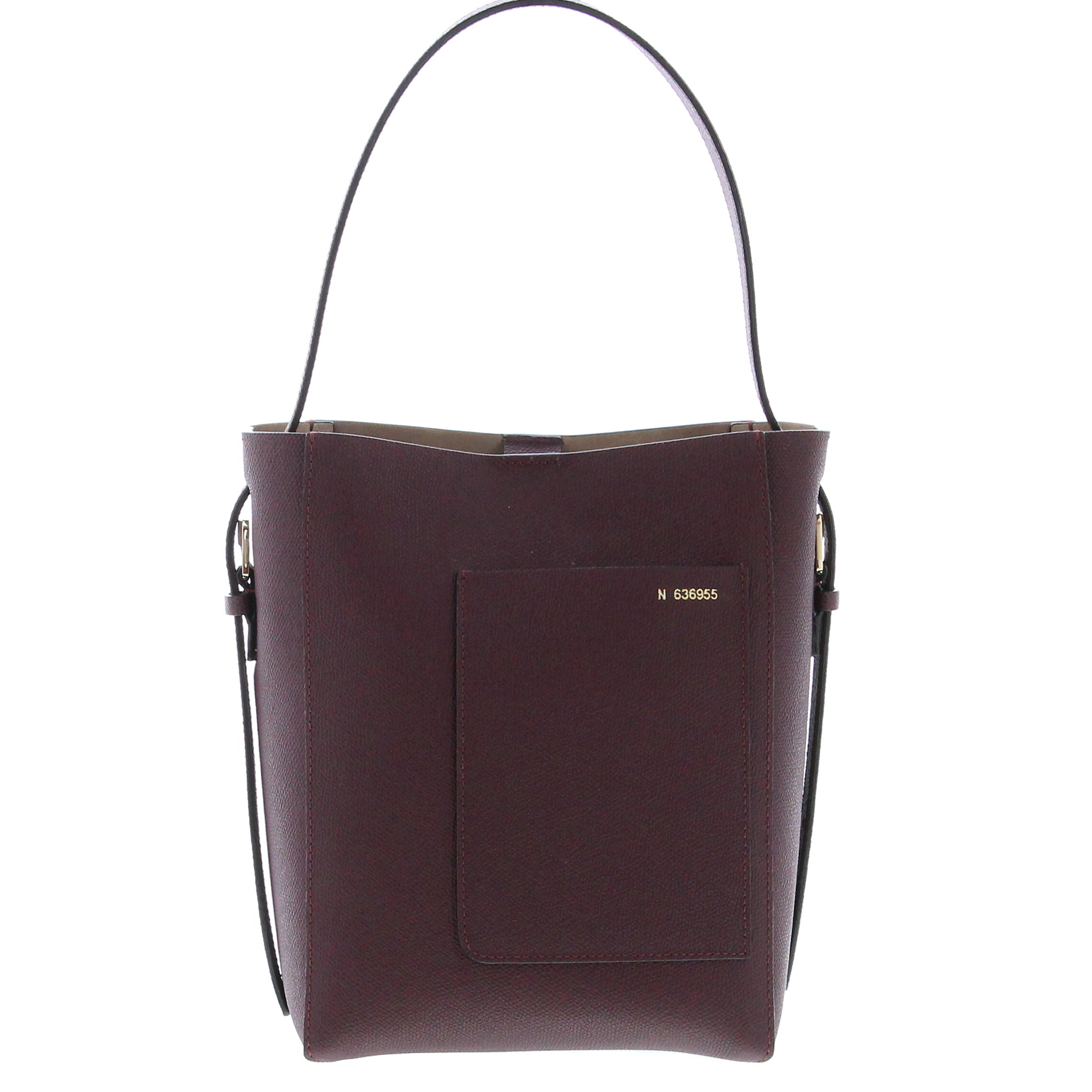 Valextra - Soft Bucket Mini Bag - Claret Red - Image 2