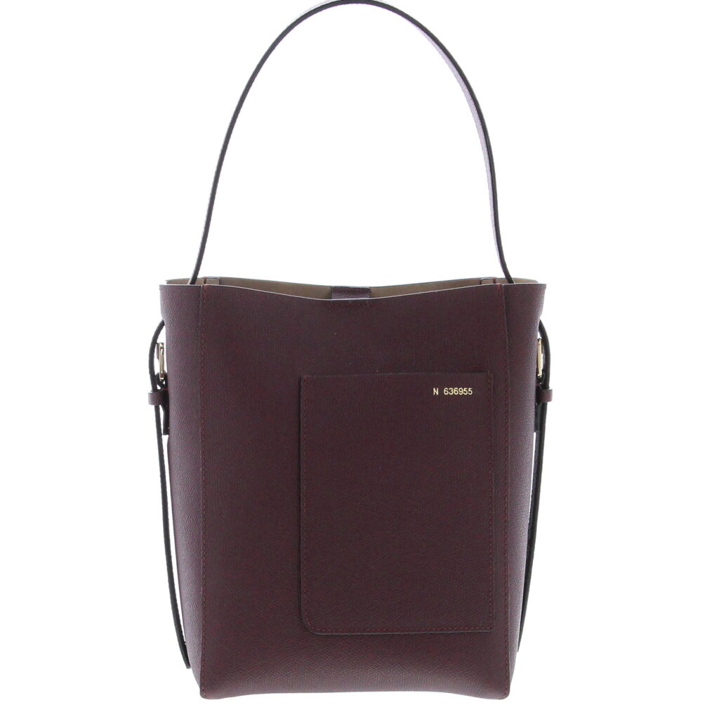 Valextra - Soft Bucket Mini Bag - Claret Red